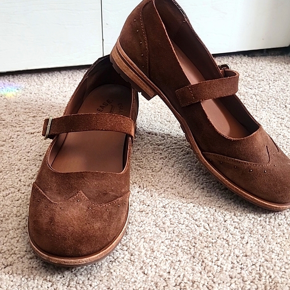 Kork-Ease Brown Suede Mary Janes - Picture 2 of 6
